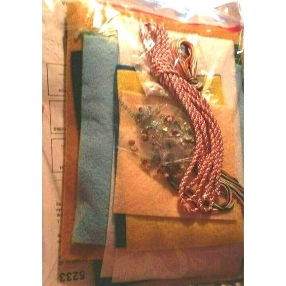 Design Works Cowboy Santa  18" Christmas Felt Stocking Kit #5233 Sealed USA NEW - Picture 5 of 7